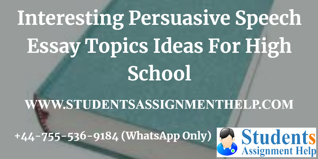 Interesting essay topics for high school students